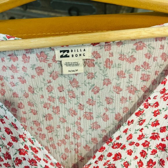 Billabong Last Dance Dress - Small red flowers - Picture 3 of 4